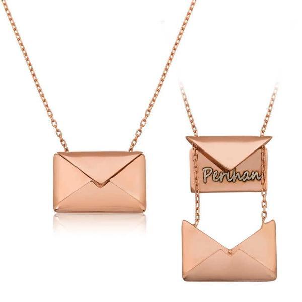 Supertrend Gümüş Sevgiliye Mektup Bayan Kolye - Image 1