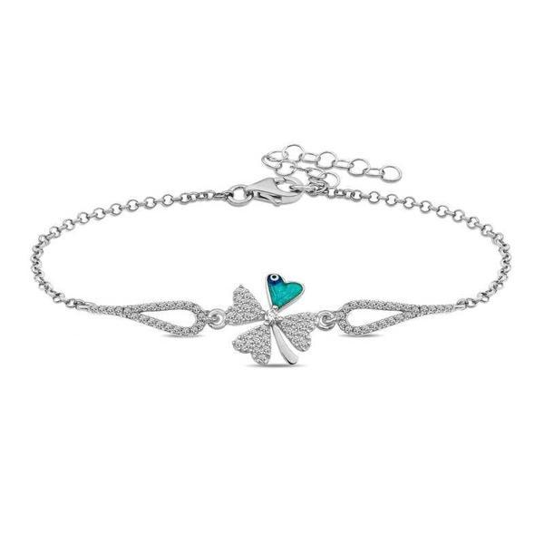 Supertrend Gümüş Nazarlı Yonca Bileklik - Image 1