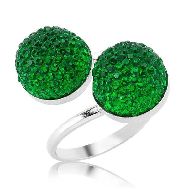 Supertrend Gümüş Kristal Taşlı Bayan Yüzük - Image 1