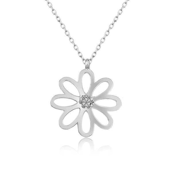 Supertrend Gümüş Çiçek Bayan Kolye - Image 1