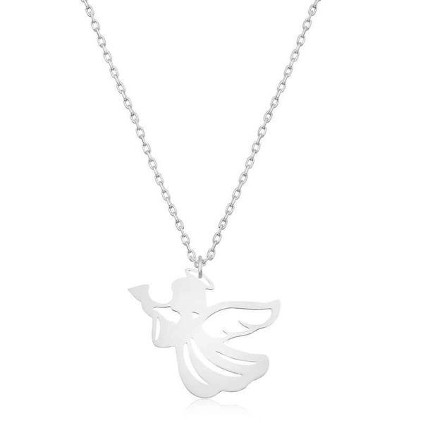 Supertrend Gümüş Kanatlı Melek Bayan Kolye - Image 1