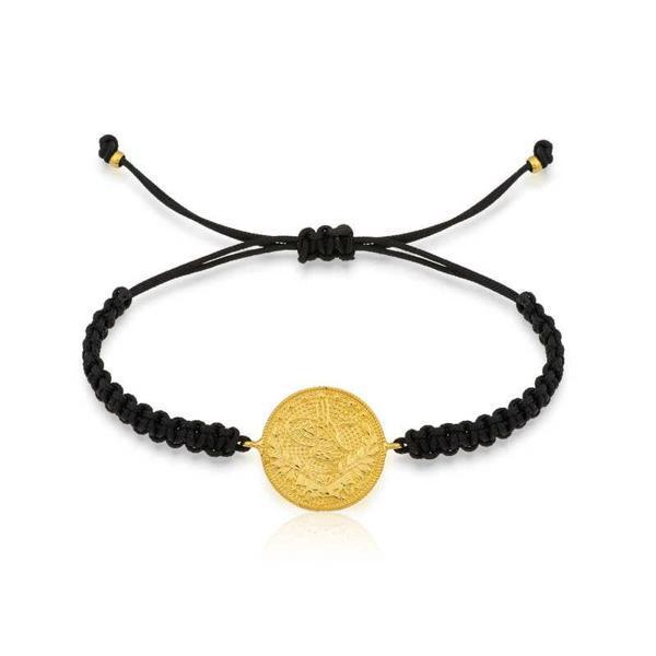 Supertrend Gümüş Reşat Detaylı Makrome İpli Bileklik - Image 1