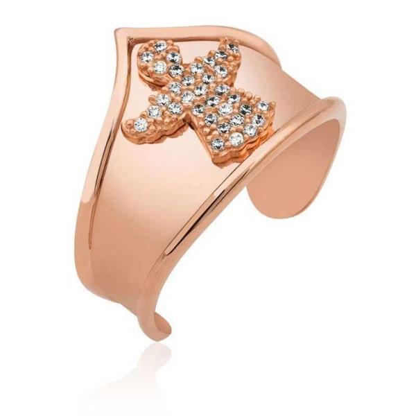 Supertrend Gümüş Rose Melek Desenli Eklem Yüzük - Image 1