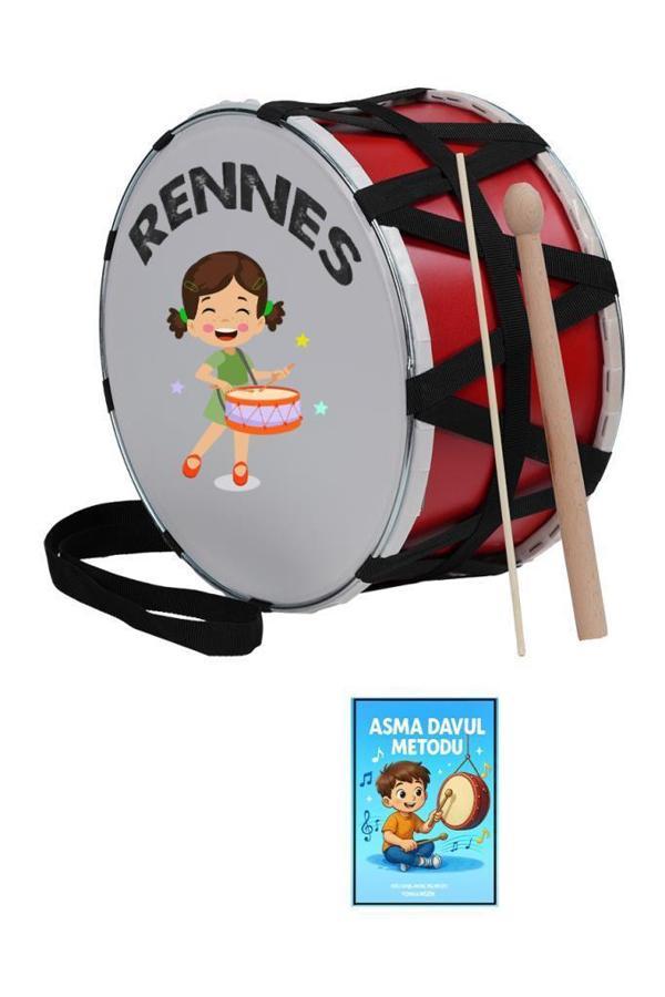 Rennes DVL-32RD Örf Aletleri Özel Tasarım Çocuk Davulu 30 cm - Image 1