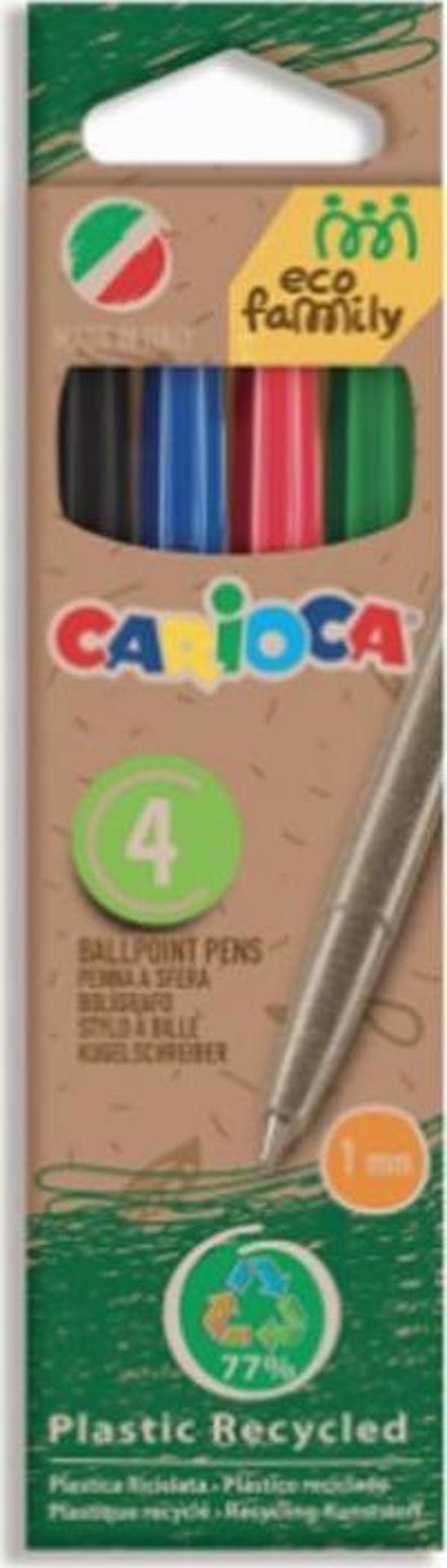 Carioca Eco Family Tükenmez Kalem 4 Renk - Image 1