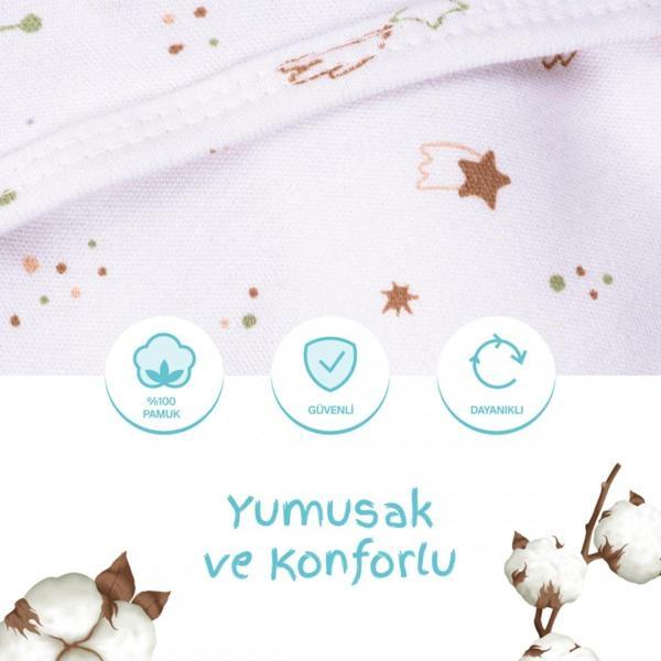 Sevi Bebe 0 -3 AY Desenli  Kundak %100 Pamuk - YENİ - Image 1