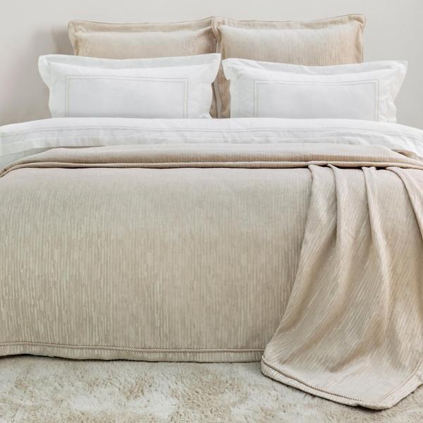 Schafer Home Pavia Şönil Yatak Örtüsü Nevresim Seti 7 Parça-Bej - Image 1