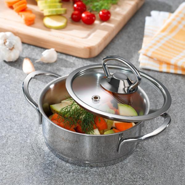 Schafer Micro Mini Basık Çelik Tencere 12 Cm 2 Parça - Image 1