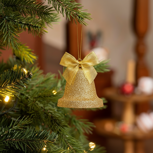 Karaca Home New Year Yılbaşı Bell 4 Parça Ağaç Süsü Seti - Image 1