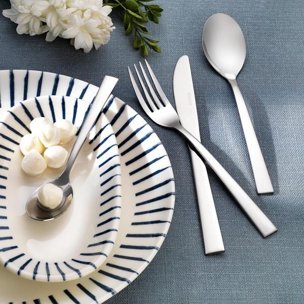 Schafer Sheen 24 Parça Çatal Kaşık Bıçak Takımı-Gümüş21 - Image 1