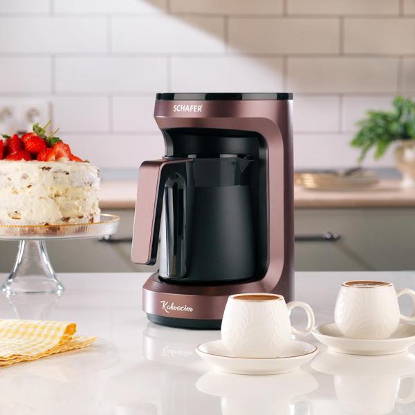 Schafer Kahvecim Otomatik Türk Kahve Makinesi-Kahverengi - Image 1