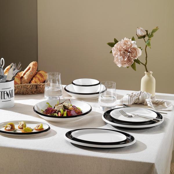Schafer Lizzy Yemek Takımı 36 Parça-Siyah - Image 1