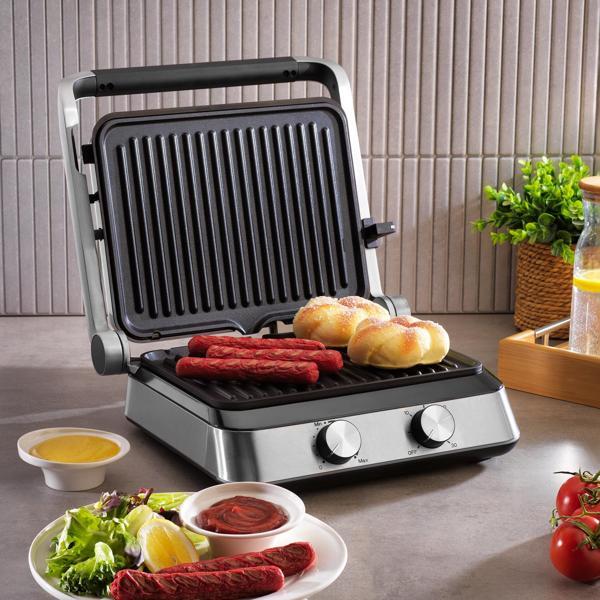 Schafer Profi Toast Tost ve Izgara Makinesi-Inox - Image 1