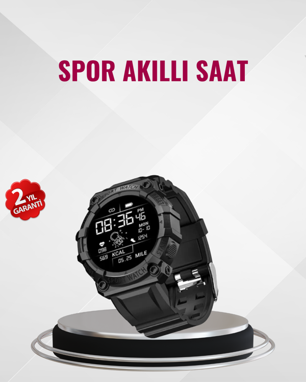 Nabız Ölçerli Akıllı Saat – Adım Sayar ve Kalori Ölçer Özellikli - Image 1