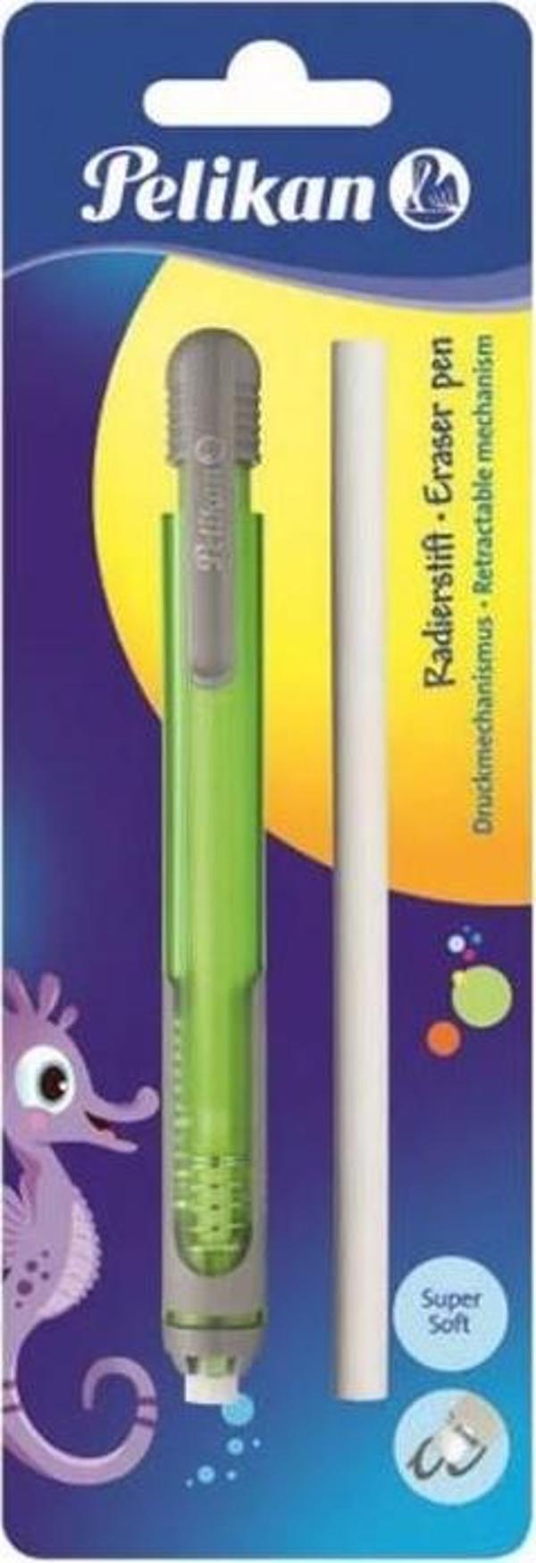 Pelikan Kalem Tipi Silgi Yedekli Blister Yeşil - Image 1