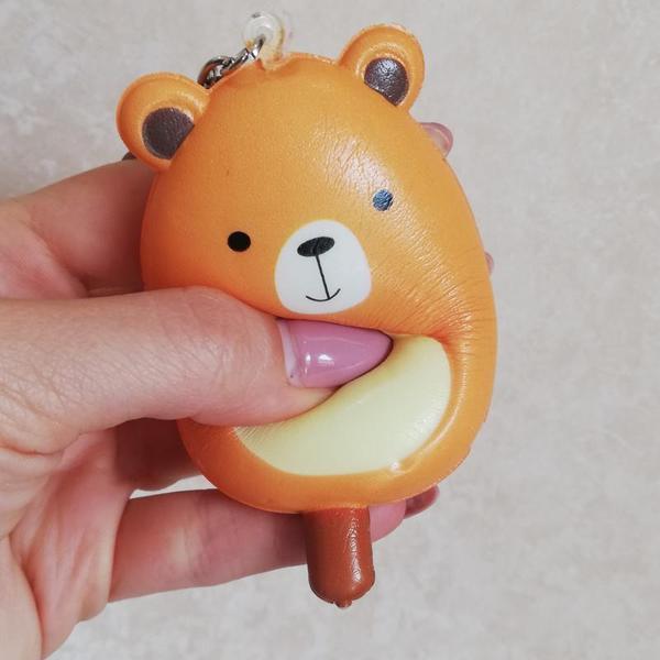 Anahtarlık Çanta Araba Süsü Squishy Sevimli Ayı Hayvan Figürlü Sukuşi - Image 1