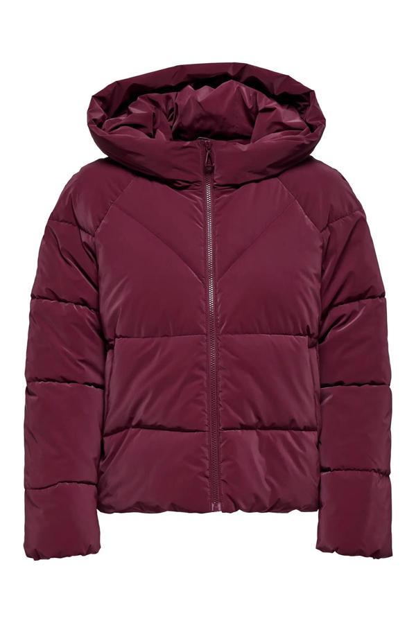 Only Kadın Onlece Kapüşonlu Puffer Mont 15318451 Bordo - Image 1