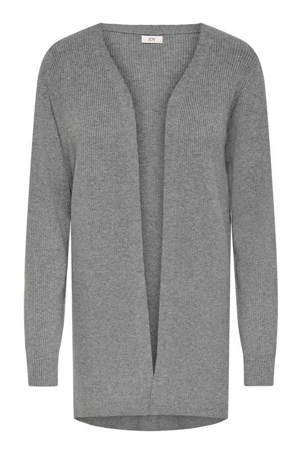 JDY Kadın Jdyprıme V Yaka Uzun Kollu Örme Hırka 15350887 Gri - Image 1