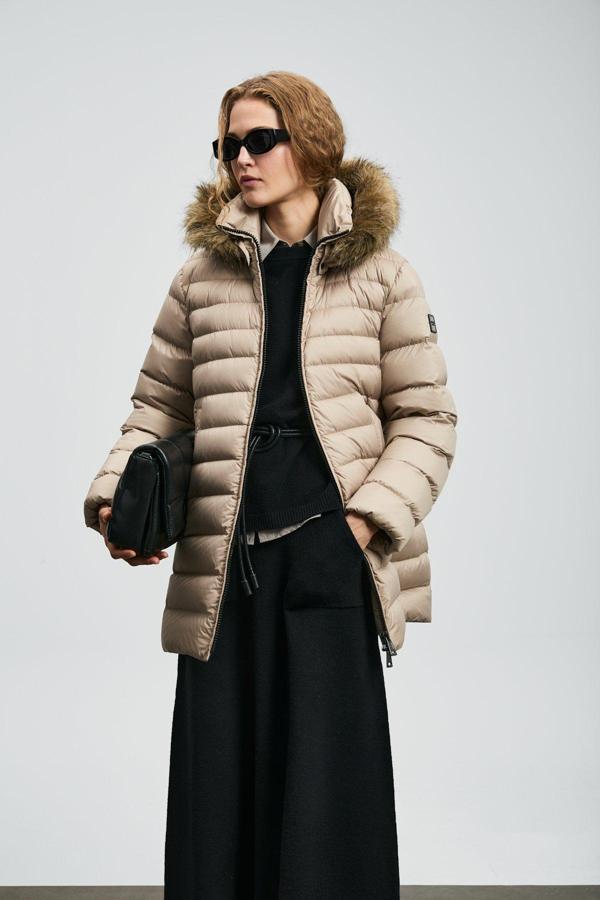 Lufian Kadın Elıt Kaz Tüyü Mont 122120049 Bej - Image 1