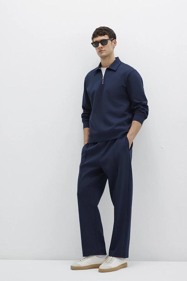 Mavi Erkek Beli Lastilkli ve İpli Cep Detaylı Eşofman Altı M0010490 Lacivert - Image 1