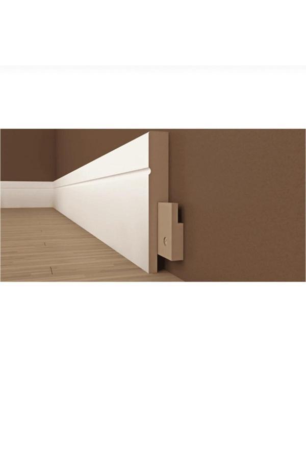 By İstanbul 12.5 Mt Lake Pvc Kaplama Saten Beyaz 10 Cm Parke Süpürgelik - Image 1