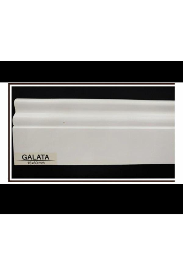 By İstanbul 8 Cm Lake Saten Beyaz 24,4 Mt Pvc Kaplama Süpürgelik B8 Galata Modeli - Image 1