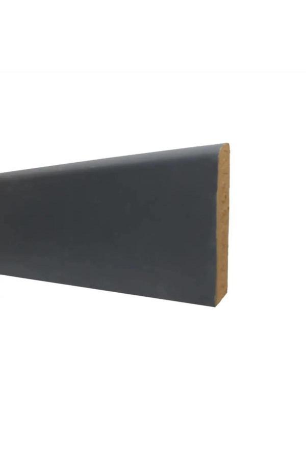 By İstanbul 25Mt 8 Cm Antrasit Gri Düz Model Laminat Parke Süpürgelik Modeli Folyo Kaplama 227-D - Image 1