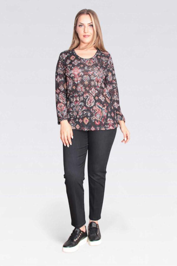 Tolga Saraçoğlu Kadın Dar Paça Bilek Boy Kot Pantolon 30296 Siyah - Image 1