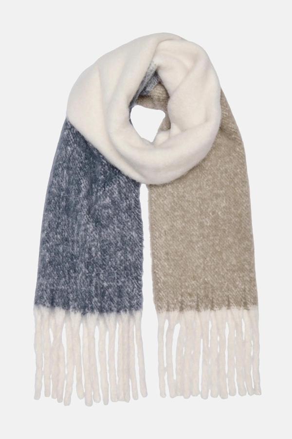 Only Kadın Onlbonnıe Püskül Detaylı Yumuşak Dokulu Atkı 15298453 Mavi - Image 1