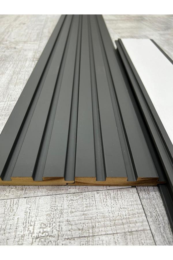 Agt Dupa Duvar Panelleri Dekoratif Pvc Kaplama 4 Adet Lb- Soft Touch Fırtına Gri Lb3771 - Image 1