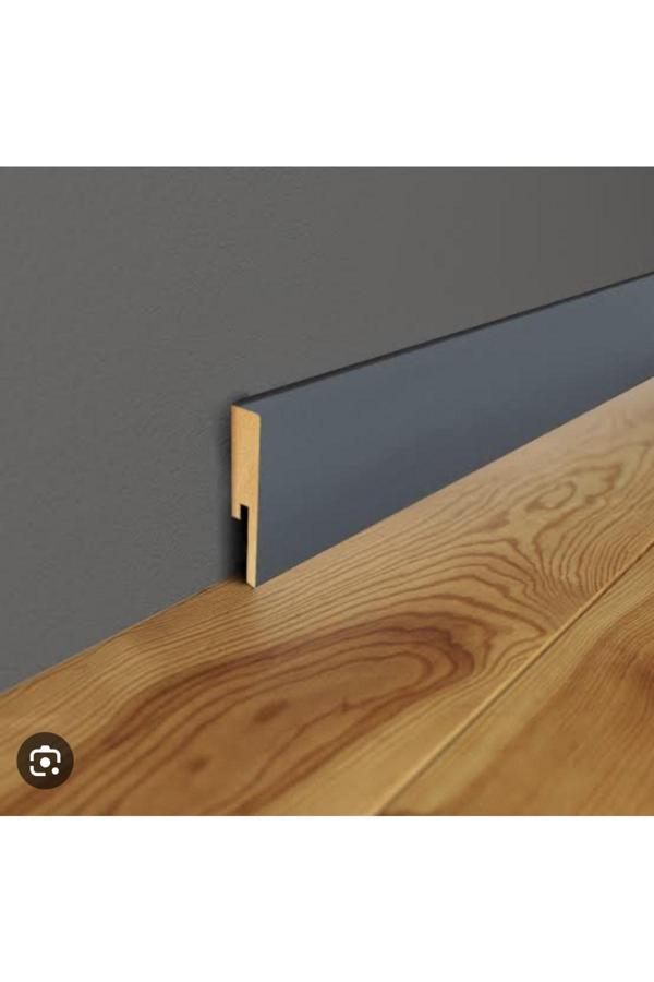 By İstanbul 10Cm Antrasit Pvc Kaplama Süpürgelik Modeli Kare Model - Image 1