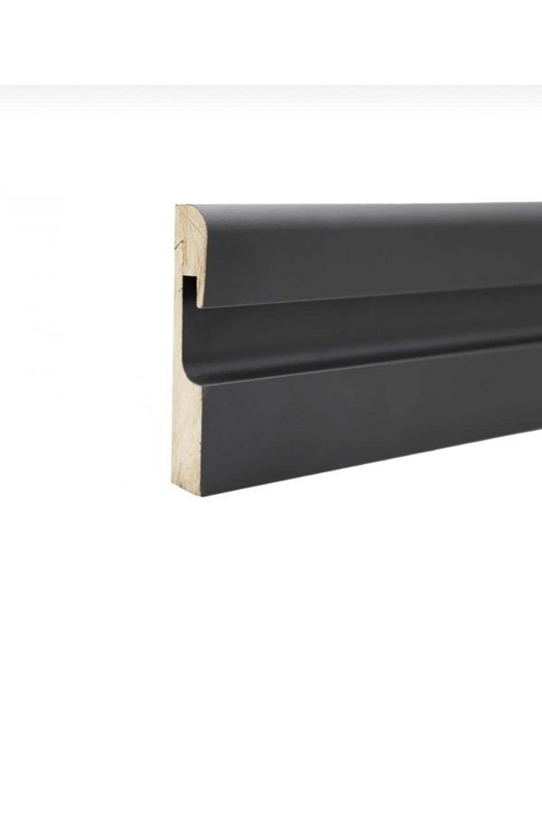 By İstanbul Yalı Serisi Antrasit Led Kanallı Süpürgelik 22.5 Mt 12Cm Pvc Süpürgelik Led Ant - Image 1