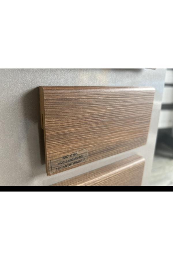 By İstanbul Modema 8Cm Renkli Pvc Kaplma Parke Süpürgelik 135 Antık Walnut - Image 1