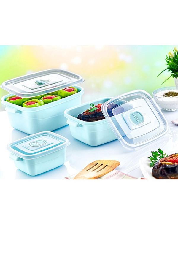 Plodna House 3’Lü Dikdörtgen Mikrodalga Kabı Seti – 0,5L / 1L / 2L - Image 1