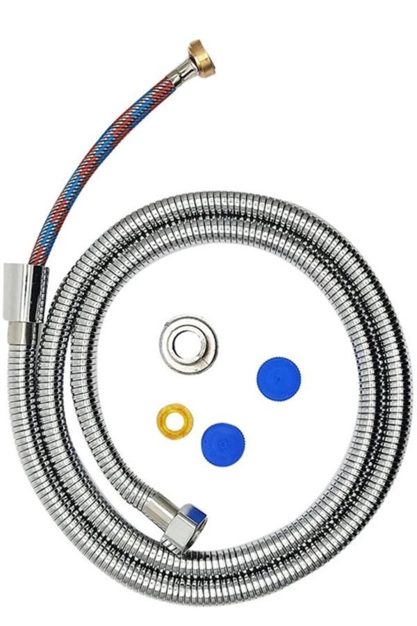 Plodna House Çelik Örgülü Duş Hortumu Paslanmaz Kırılmaz 150 Cm Duş Spirali - Image 1