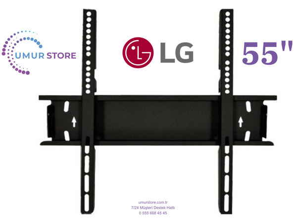 LG 55QNED86 55" LG QNED 4K Uyumlu Lcd Led TV Sabit Duvar Askı Aparatı - Image 1