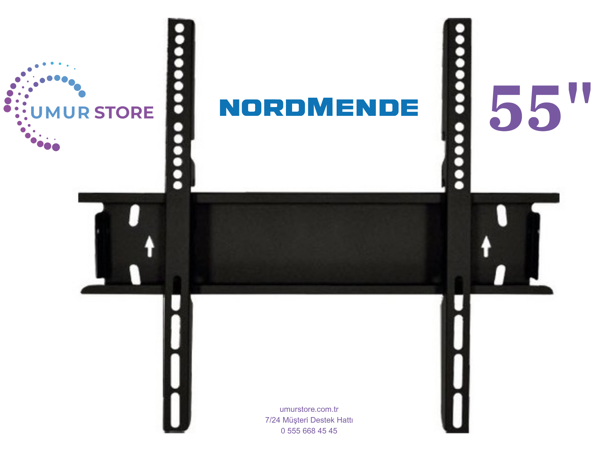 Nordmende NM55350 55'' 140 Ekran Uyumlu Lcd Led TV Sabit Duvar Askı Aparatı - Image 1