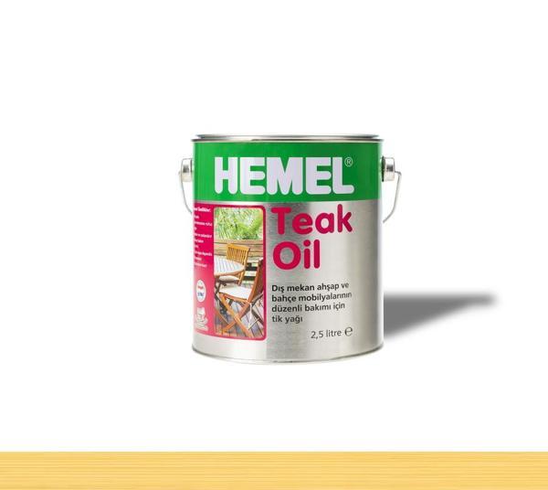 Hemel Teak Oil Şeffaf Tik Yağı 2,5 Lt - Image 1