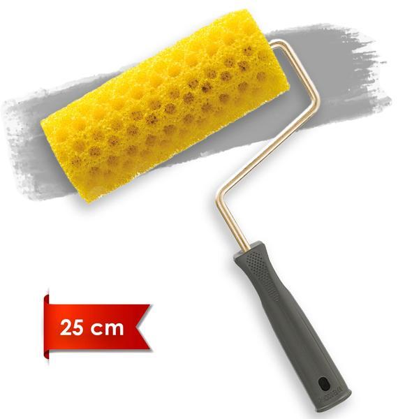 Dekor 1129 Sünger Kristalli Delikli Efekt Rulo 25 cm Grenli Boya Uygulama Rulosu - Image 1