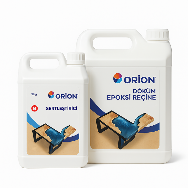 Orion Marine Ultra Şeffaf Epoksi Döküm Reçine 3 KG A+B Set (2:1 Karışım) - Image 1