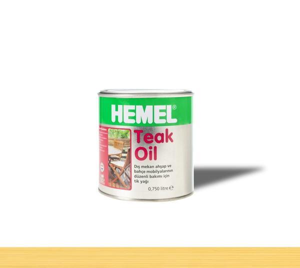 Hemel Teak Oil Şeffaf Tik Yağı 0,75 Lt - Image 1