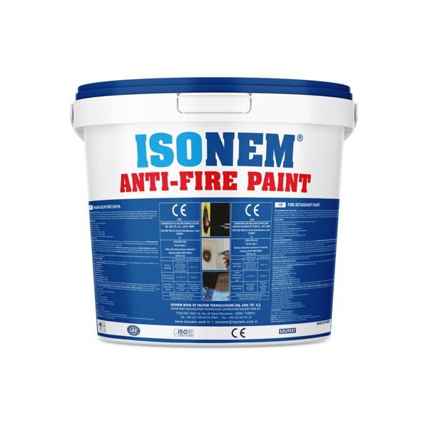 ISONEM ANTIFIRE PAINT Yangın Geciktrici Son Kat Beyaz Boya 5 Kg - Image 1