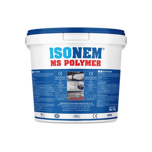 ISONEM MS POLYMER %300 Elastik Su Yalıtım Malzemesi Beyaz 18 Kg - Image 1