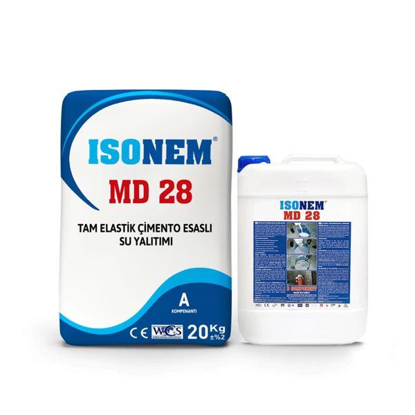 ISONEM MD28 Tam Elastik Çimento Esaslı Su İzolasyonu Seti 30 Kg - Image 1