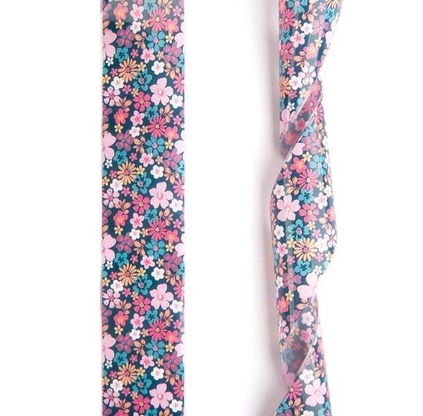 Folyo tırnak tasarım 1metre Çiçek Lacivert - Image 1