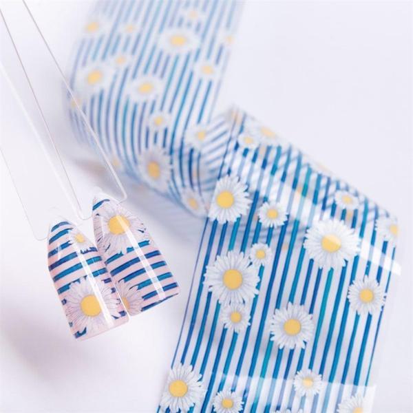 Folyo tırnak tasarım 1metre Papatya - Image 1