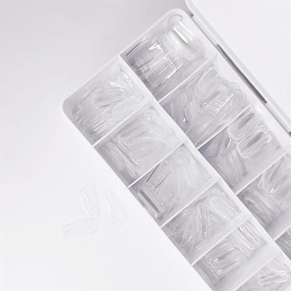 GEL Tips, Şeffaf (Küt), kutuda 550 adet - Image 1