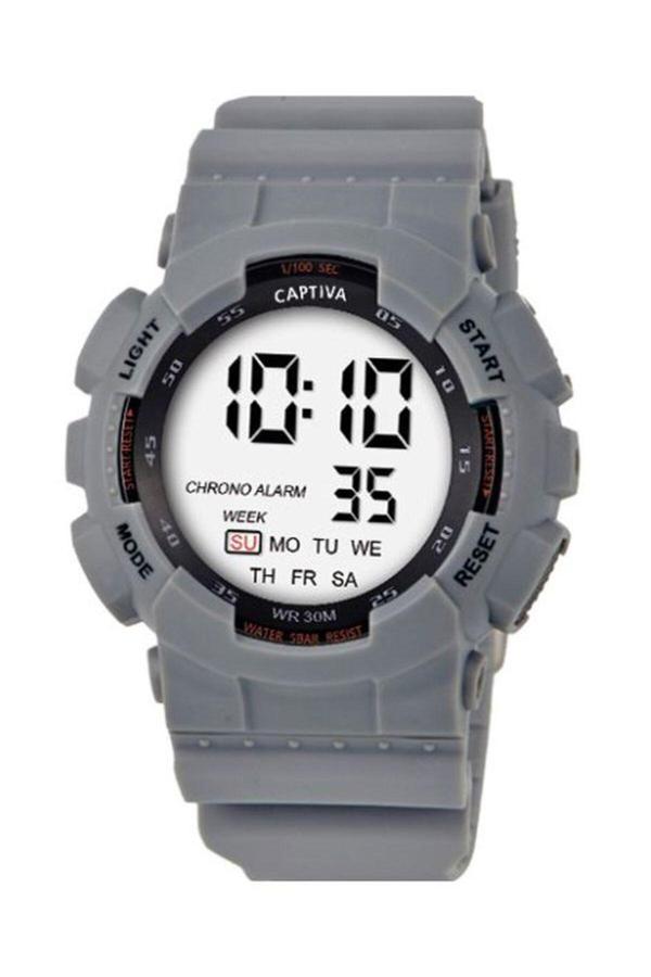 Captiva Dijital 30 Metre Suya Dayanıklı Işıklı Alarmlı Kronometreli Takvimli Gshock Modeli Erkek Saati - Image 1