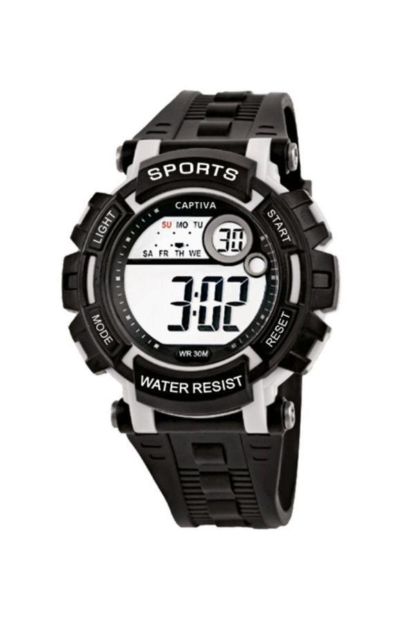Captiva Taraftar Çocuk/Genç Kol Saati 30 Metre Su Geçirmez Alarmlı Kronometreli Dijital Kol Saati 8102L-Bjk - Image 1