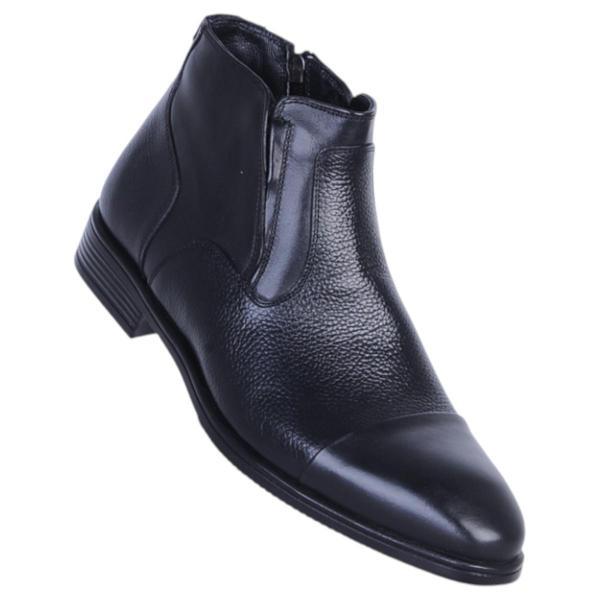 Censay 137 Siyah Garne Zigana Erkek %100 Deri Kürklü Bot - Image 1